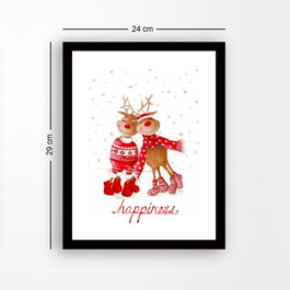Wallity Cuadro decorativo enmarcado en MDF Multicolor 24 x 29 cm
